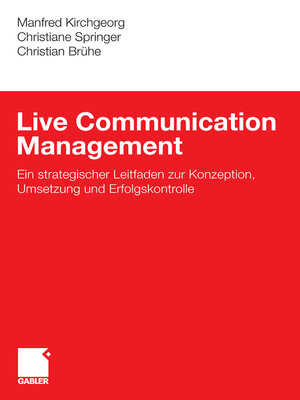 cover image of Live Communication Management